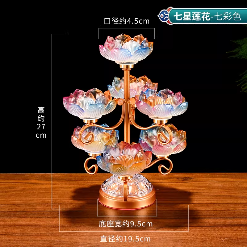 Candle Supplies For Sale - Hot Sale Glass Lotus Butter Lamp
