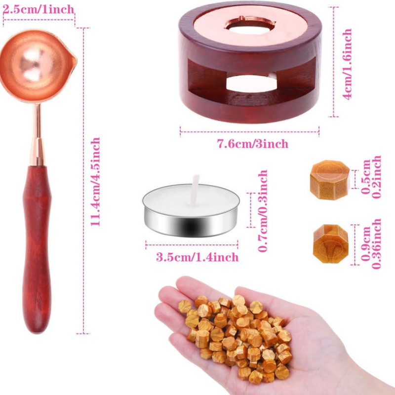 Wax Seal Set Includes 200 Gold - Candle Zero のレビューと価格