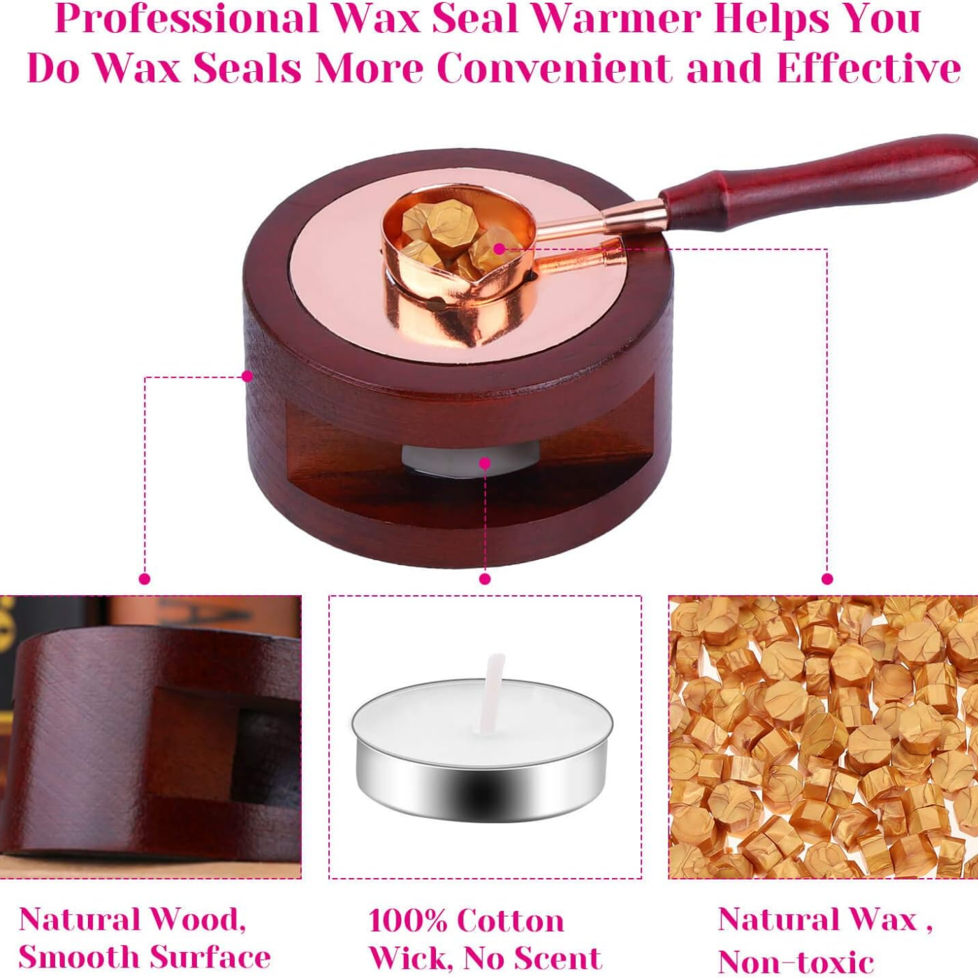 Wax Seal Set Includes 200 Gold - Candle Zero のレビューと価格