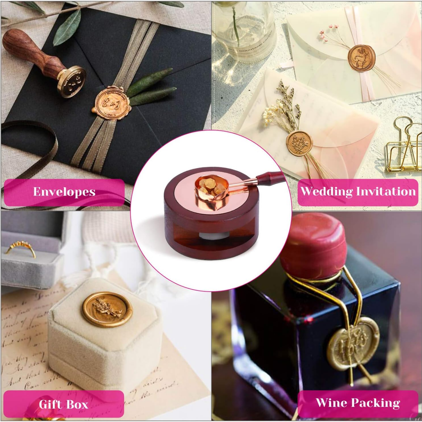 Wax Seal Set Includes 200 Gold - Candle Zero のレビューと価格
