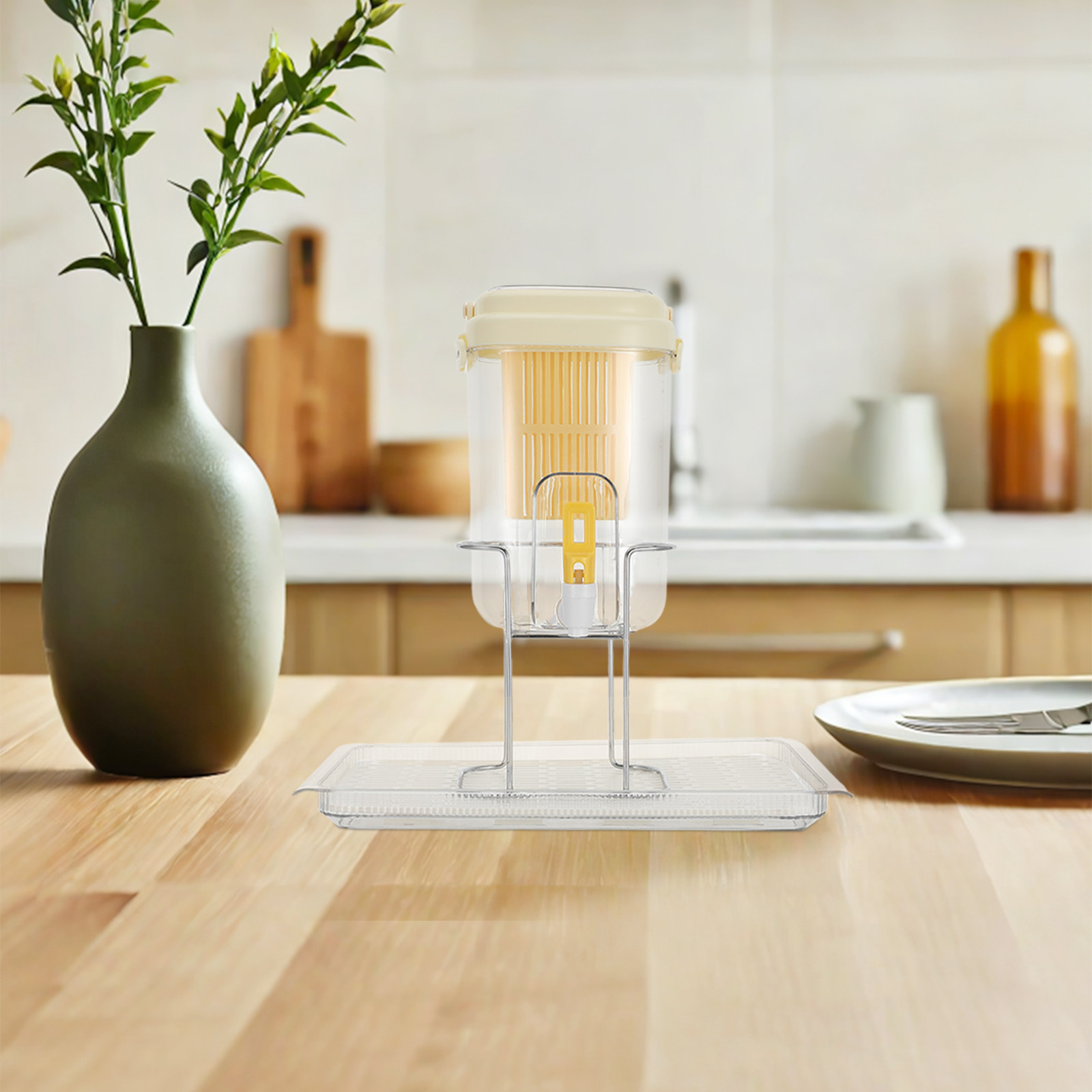 2L Fridge Beverage Dispenser w - Pour Spout Pitcher のレビューと価格