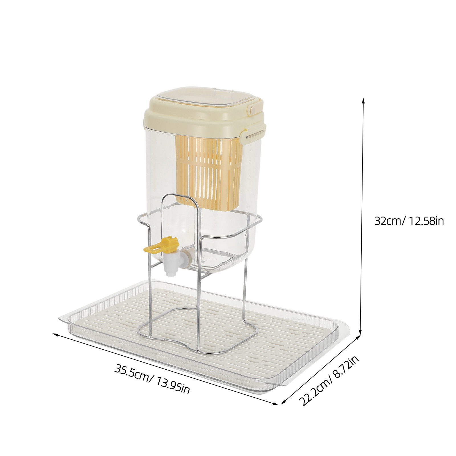 2L Fridge Beverage Dispenser w - Pour Spout Pitcher のレビューと価格