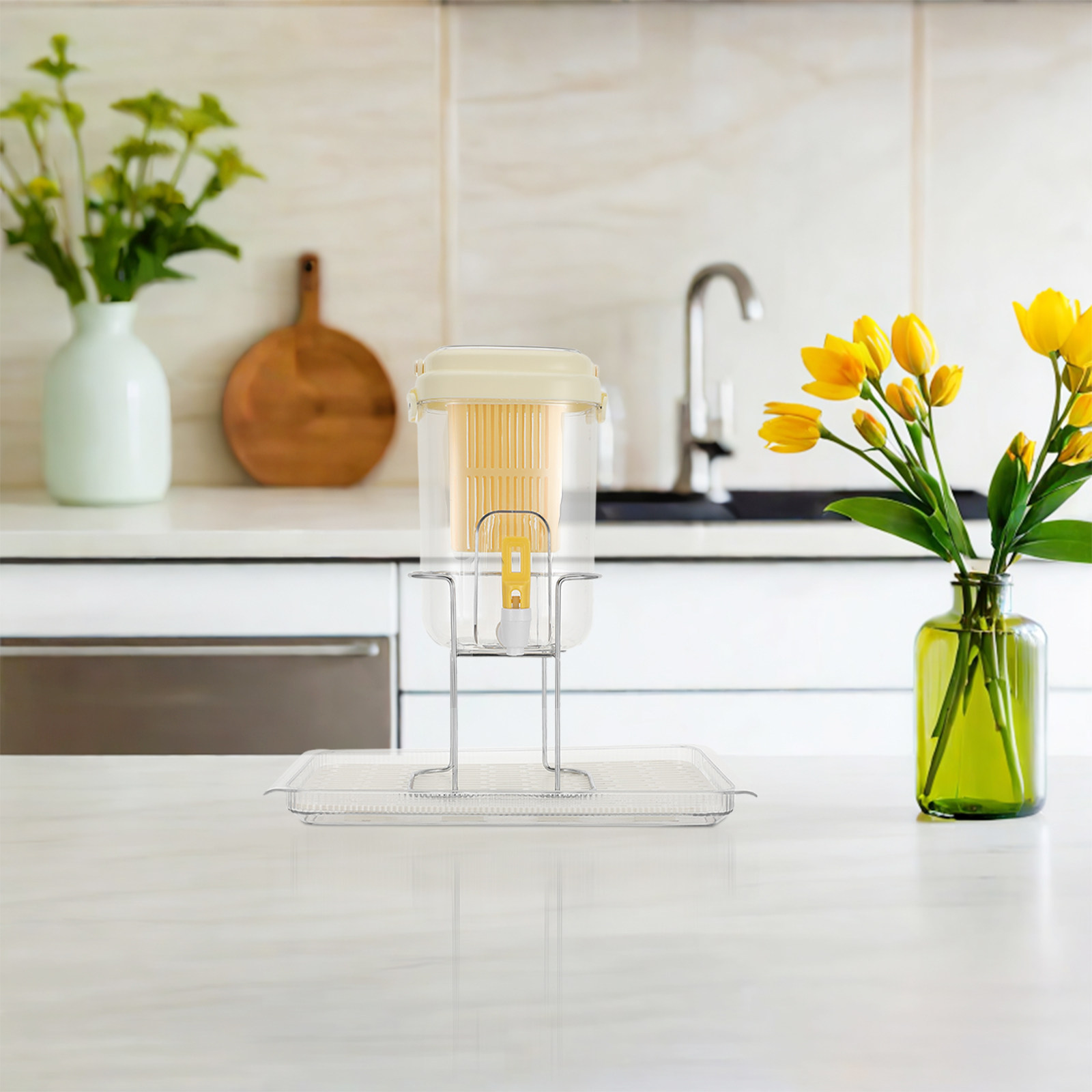 2L Fridge Beverage Dispenser w - Pour Spout Pitcher のレビューと価格