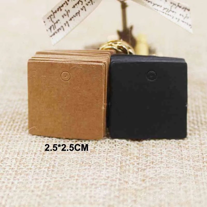 100pcs 2.5*2.5cm Small Size sq - Kraft Hang Tag のレビューと価格