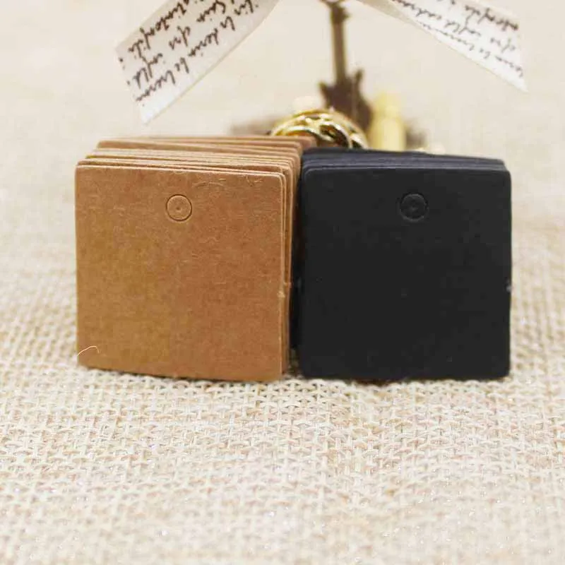 100pcs 2.5*2.5cm Small Size sq - Kraft Hang Tag のレビューと価格