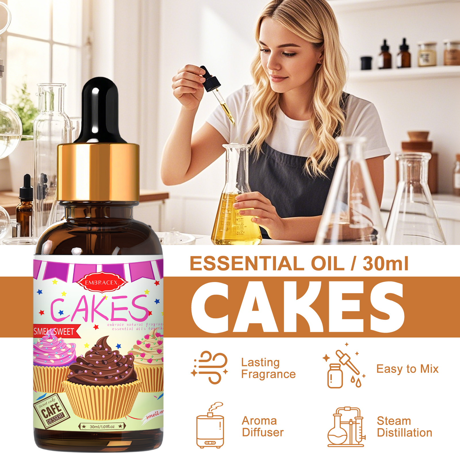 30ml Cakes Essential Oil Car S - Candle Supplies Essential Oils のレビューと価格