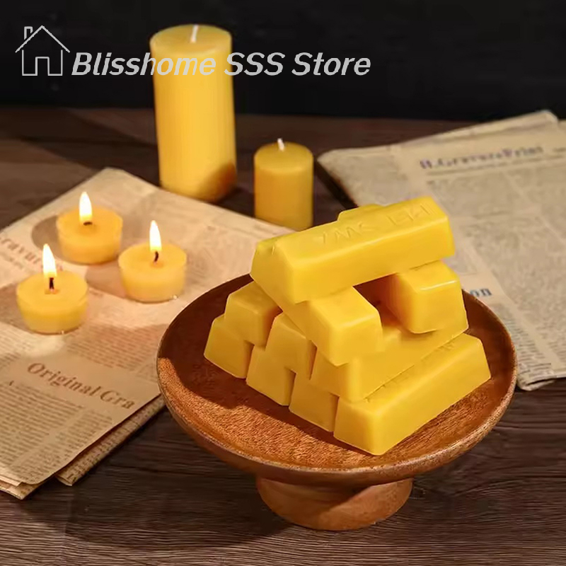 【S】4/8Pcs Pure Beeswax Blocks, - Candle Supplies Bulk のレビューと価格