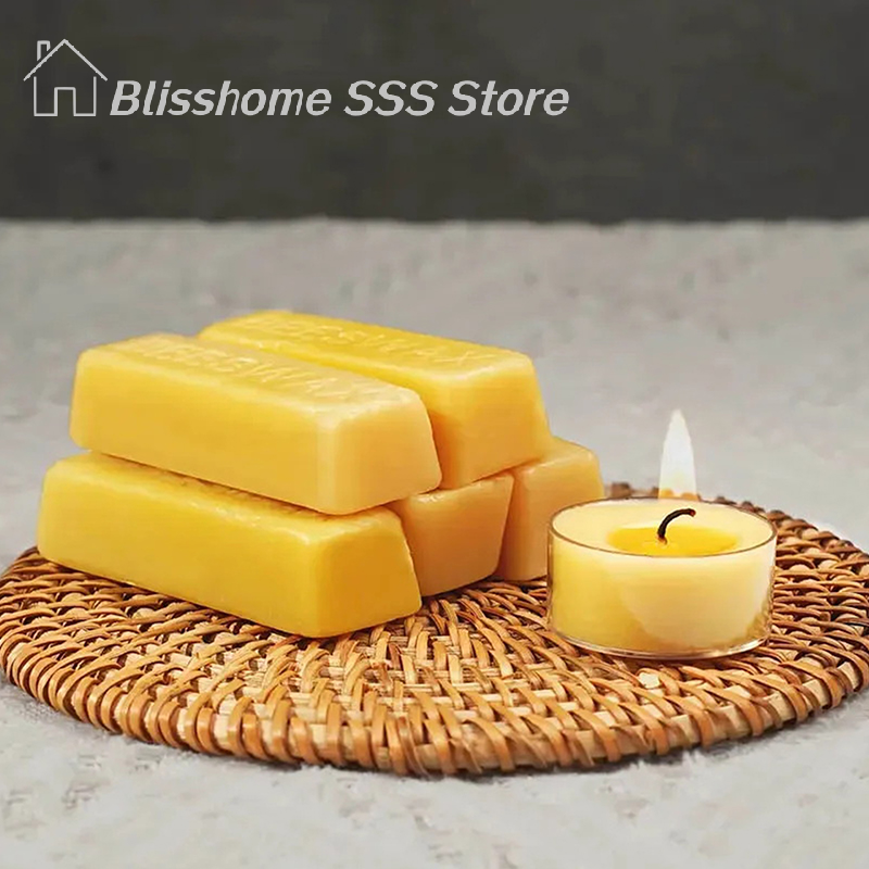 【S】4/8Pcs Pure Beeswax Blocks, - Candle Supplies Bulk のレビューと価格