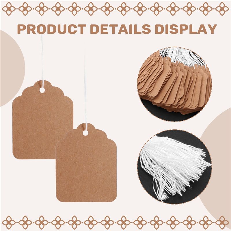 A29F-Price Tags With String At - Kraft Hang Tag のレビューと価格