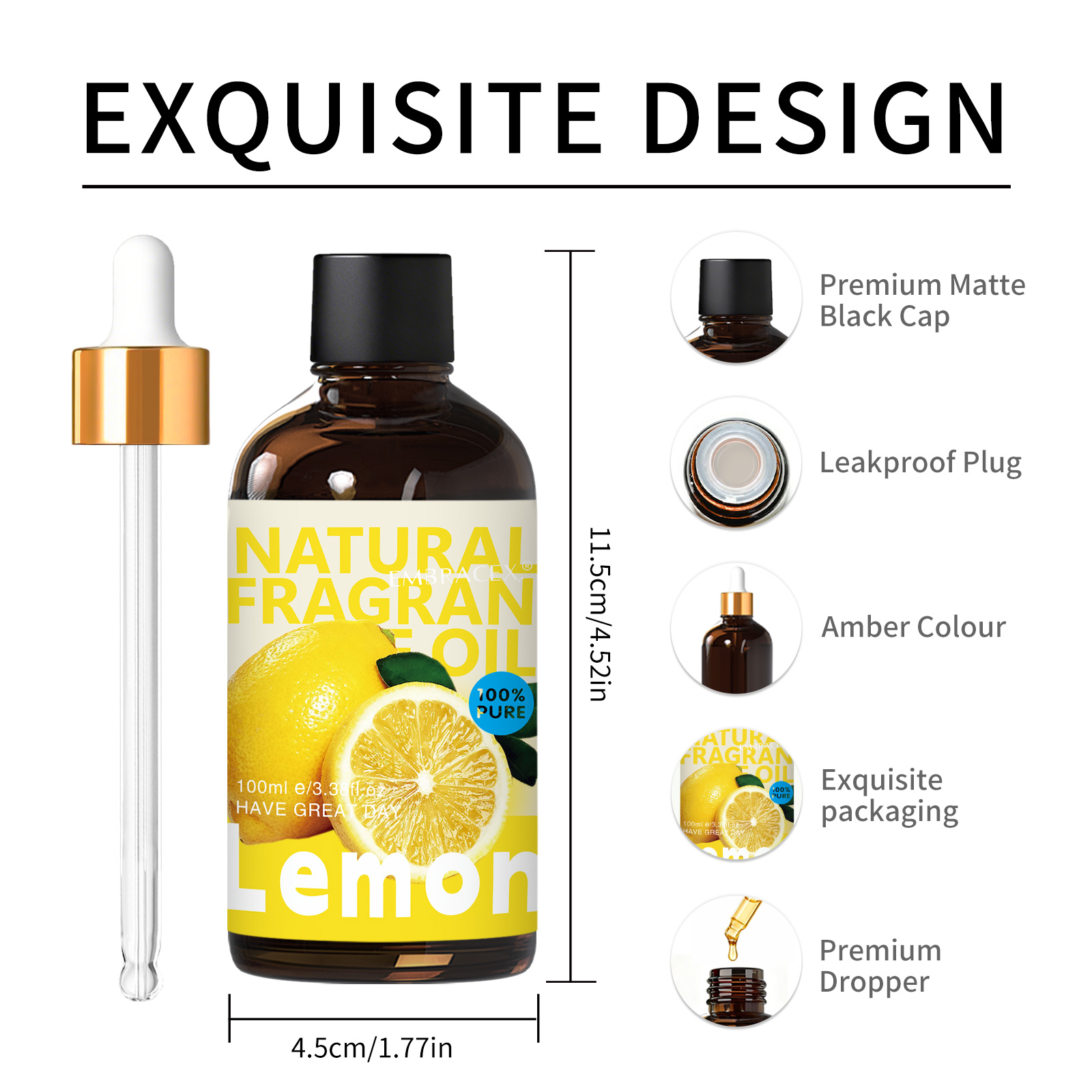 100ml Lemon Essential Oil Car  - Candle Supplies Essential Oils のレビューと価格