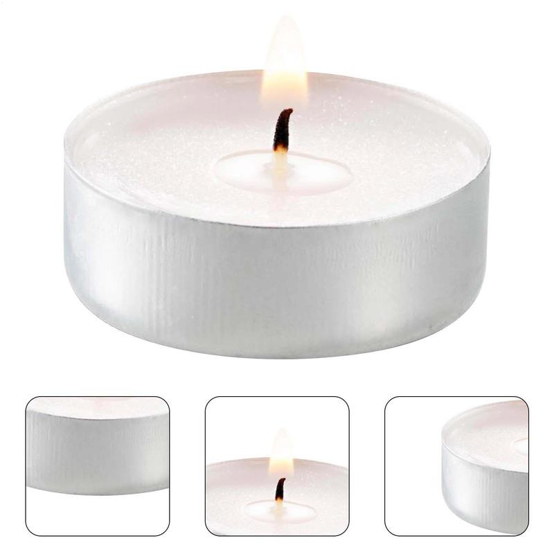 10Pcs Unscented Tealight Candl - Candle Zero のレビューと価格