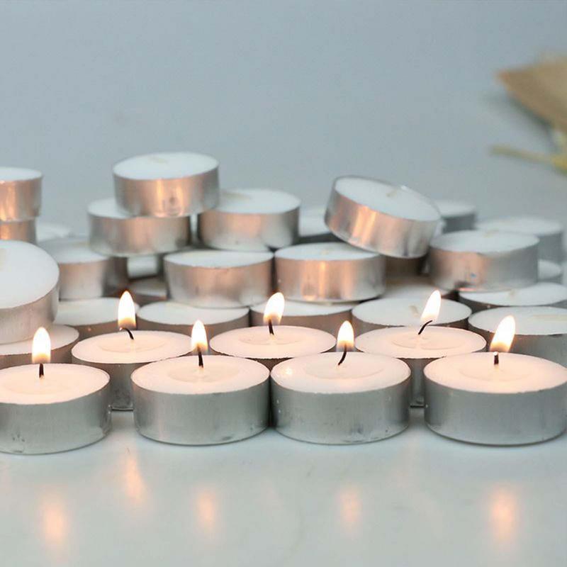 10Pcs Unscented Tealight Candl - Candle Zero のレビューと価格