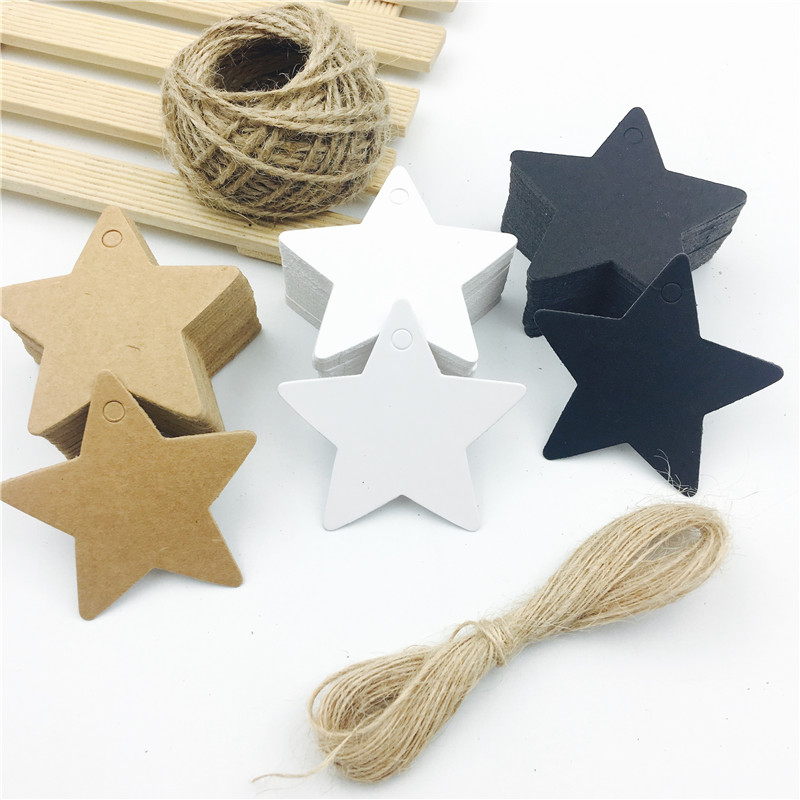100pcs/lot White Black Brown K - Kraft Hang Tag のレビューと価格