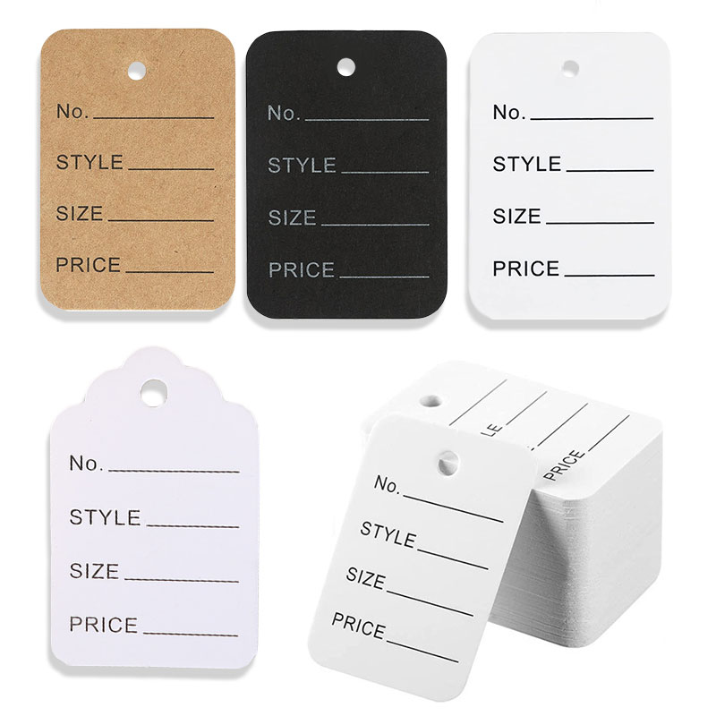 100pcs/lot 3.5x5cm Price Tags  - Kraft Hang Tag のレビューと価格