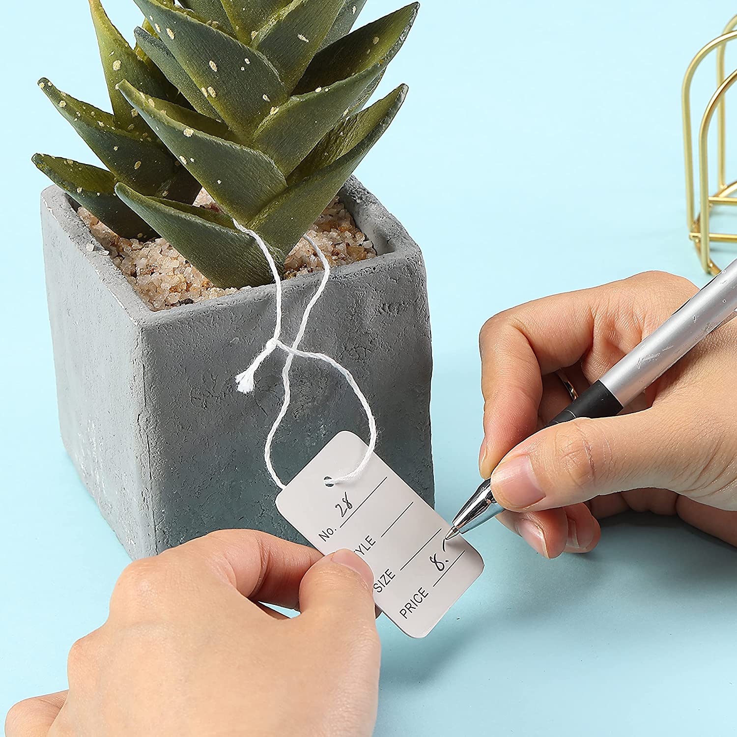 100pcs/lot 3.5x5cm Price Tags  - Kraft Hang Tag のレビューと価格