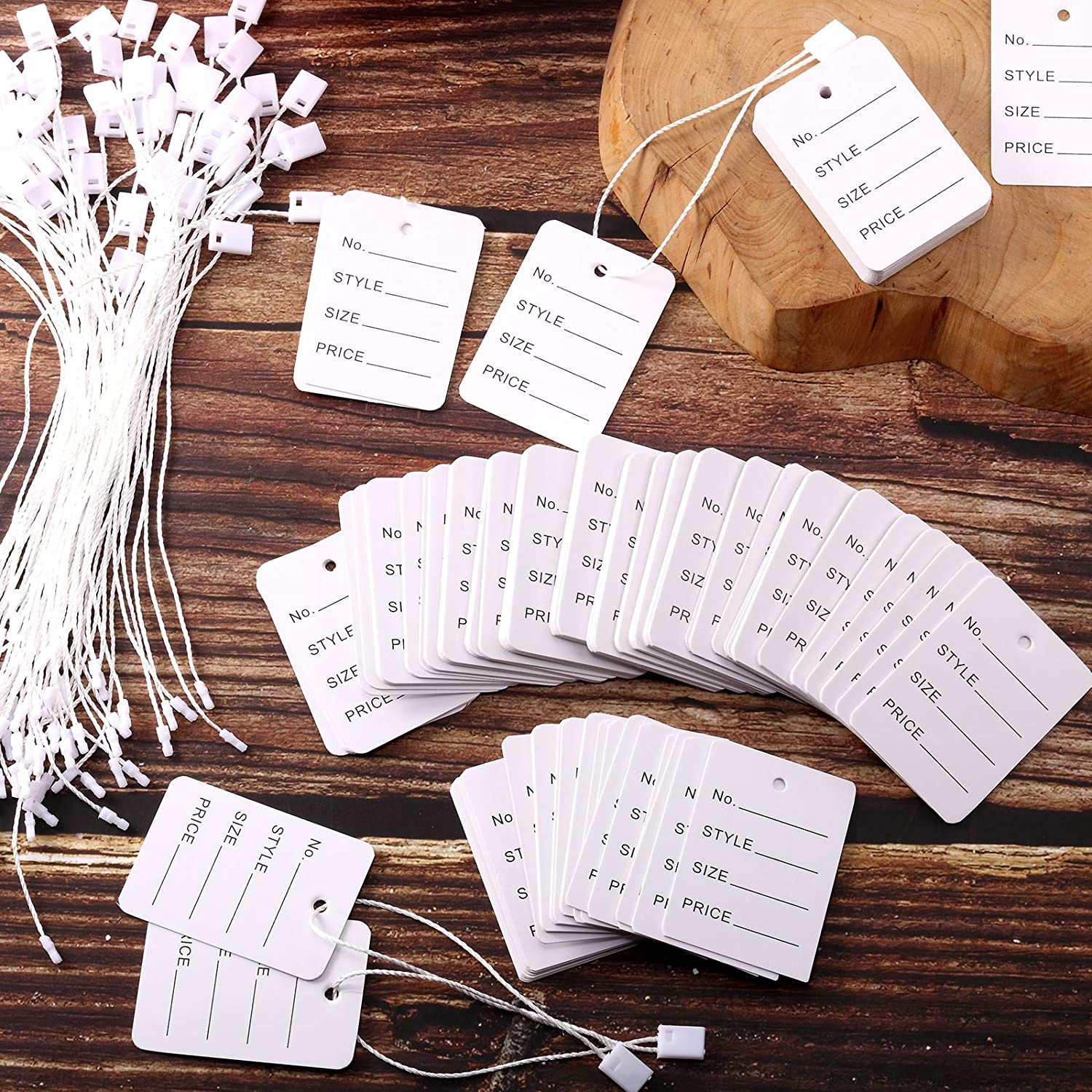100pcs/lot 3.5x5cm Price Tags  - Kraft Hang Tag のレビューと価格