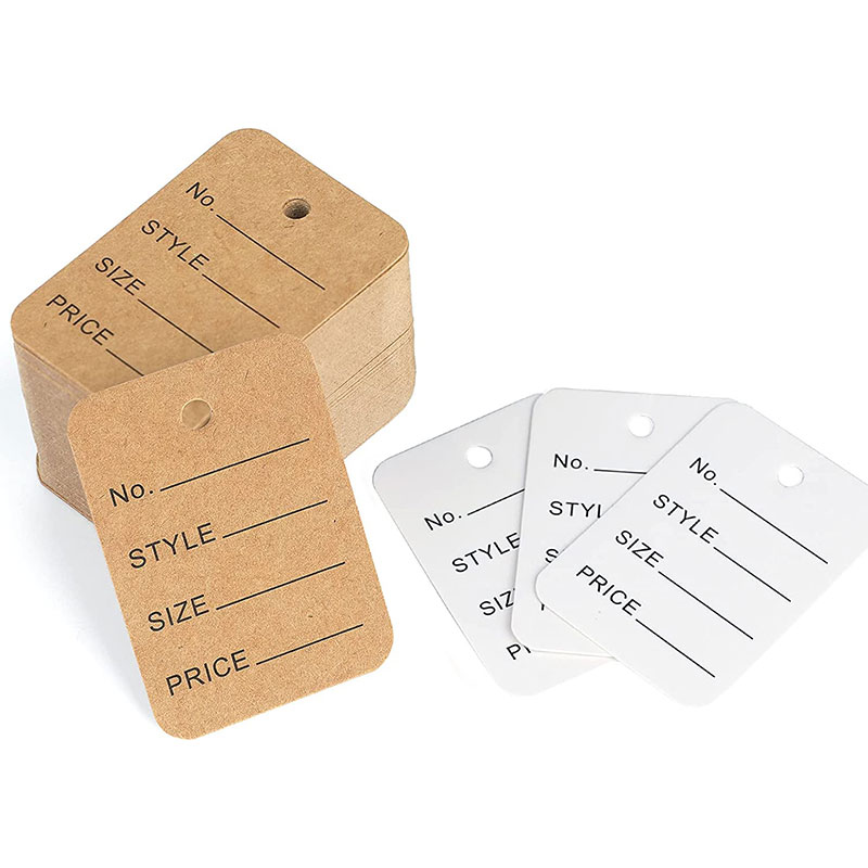 100pcs/lot 3.5x5cm Price Tags  - Kraft Hang Tag のレビューと価格