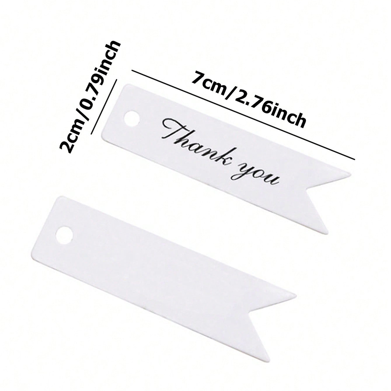 100pcs Thank You Small Label K - Kraft Hang Tag のレビューと価格