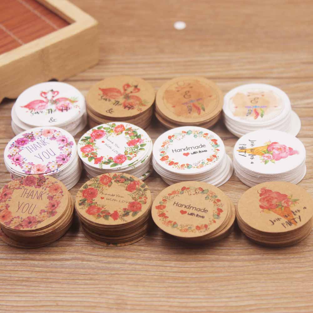 100pcs white /kraft paper gift - Kraft Hang Tag のレビューと価格