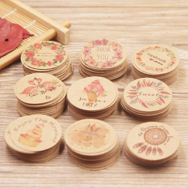 100pcs white /kraft paper gift - Kraft Hang Tag のレビューと価格