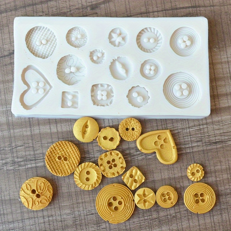 Buttons Shape Silicone Mold Si - Candle Making Supplies Kit のレビューと価格
