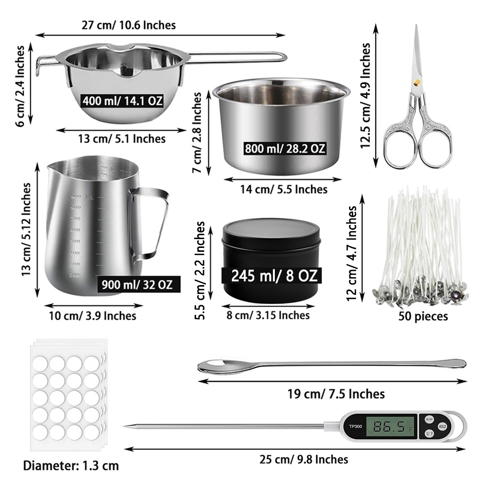 Glintmos DIY Candle Making Kit - Candle Making Supplies Kit のレビューと価格