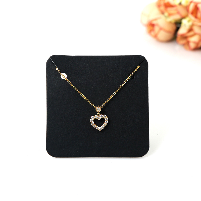 50PCS 5x5cm Blank Kraft Neckla - Kraft Hang Tag のレビューと価格