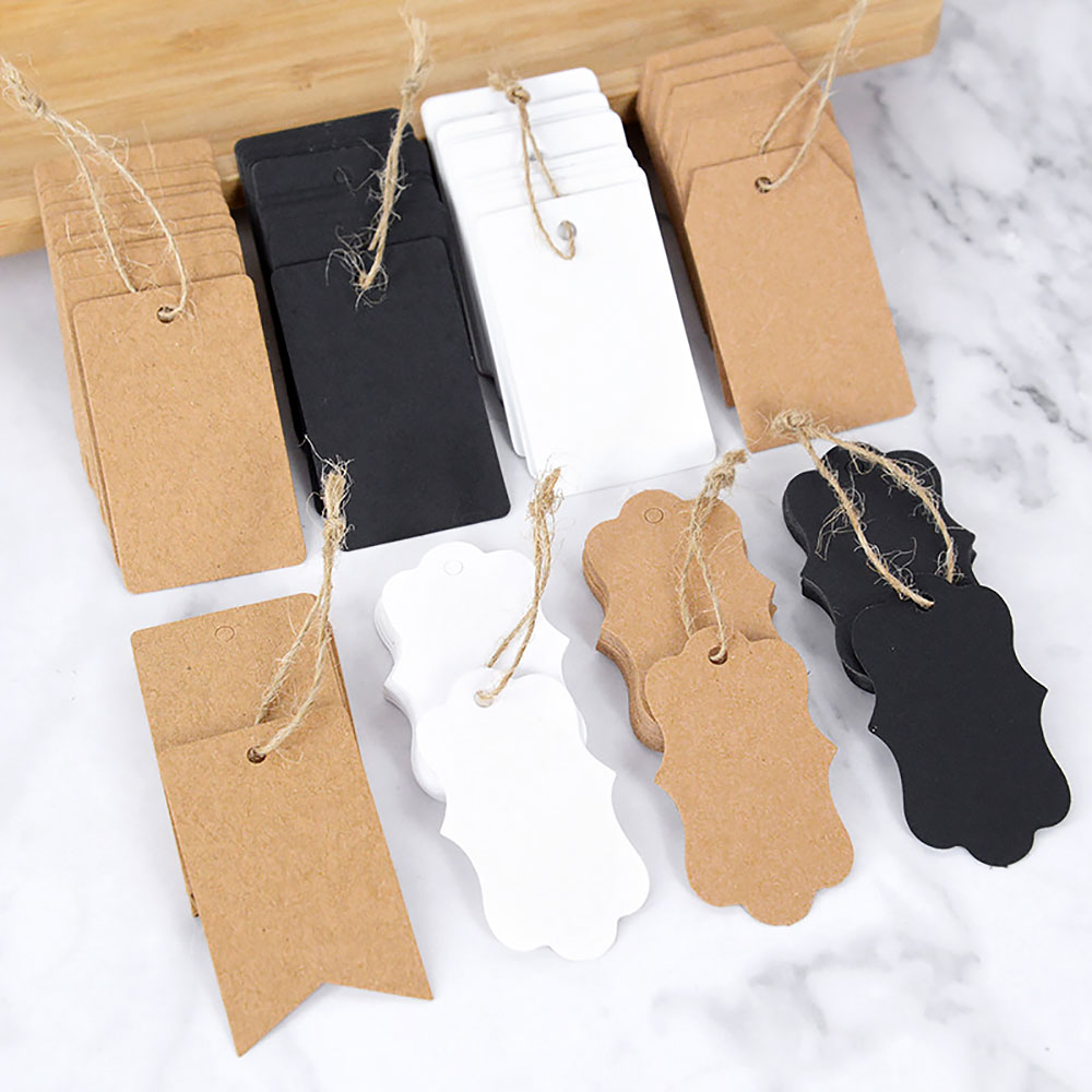 For Fun 100PCS Kraft Paper Tag - Kraft Hang Tag のレビューと価格