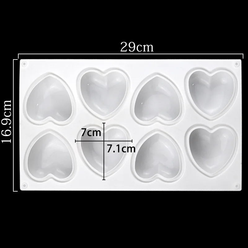 Love Heart Silicone Soap Mold  - Candle Making Supplies Kit のレビューと価格