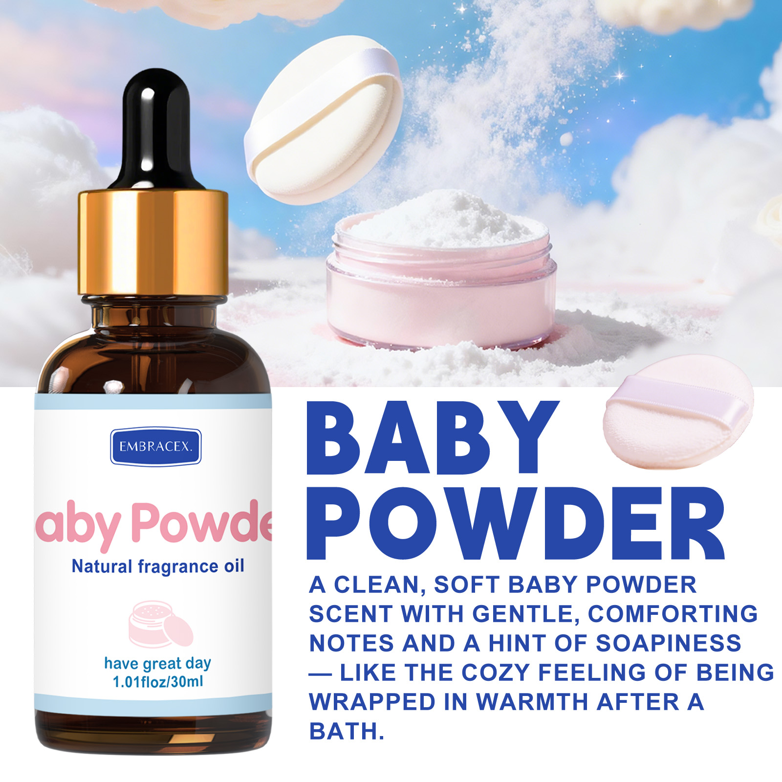 30ml Baby Powder Essential Oil - Candle Supplies Essential Oils のレビューと価格