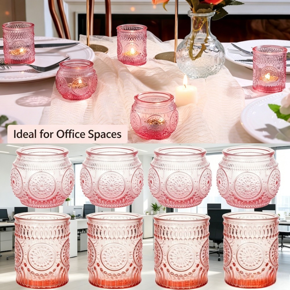 Vintage Embossed Glass Tealigh - Candle Zero のレビューと価格