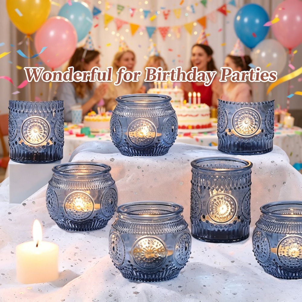 Vintage Embossed Glass Tealigh - Candle Zero のレビューと価格