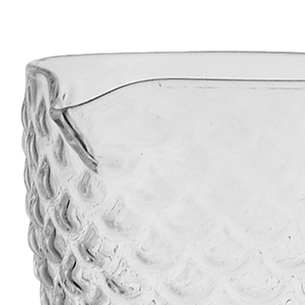 Glass Milk Creamer Jug Wooden  - Pour Spout Pitcher のレビューと価格