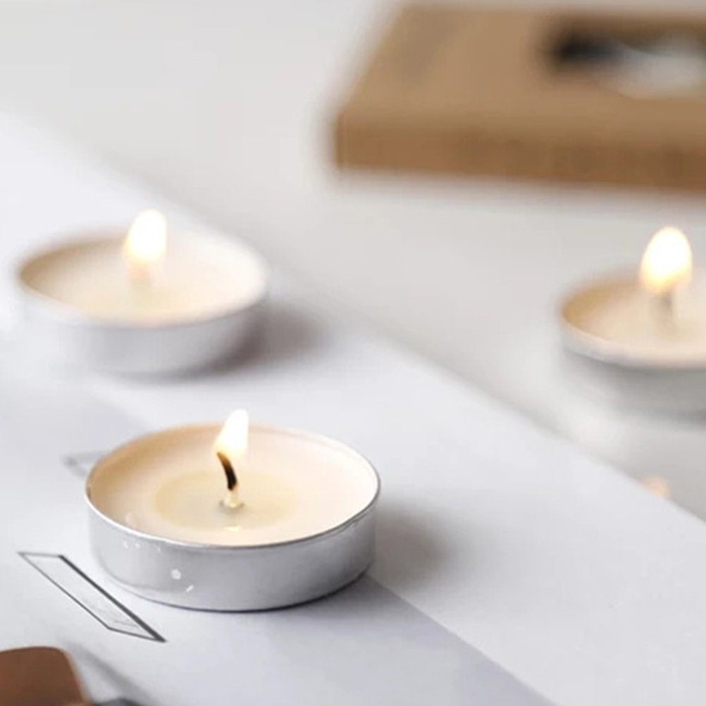 50 Pcs Round White Small Candl - Candle Zero のレビューと価格