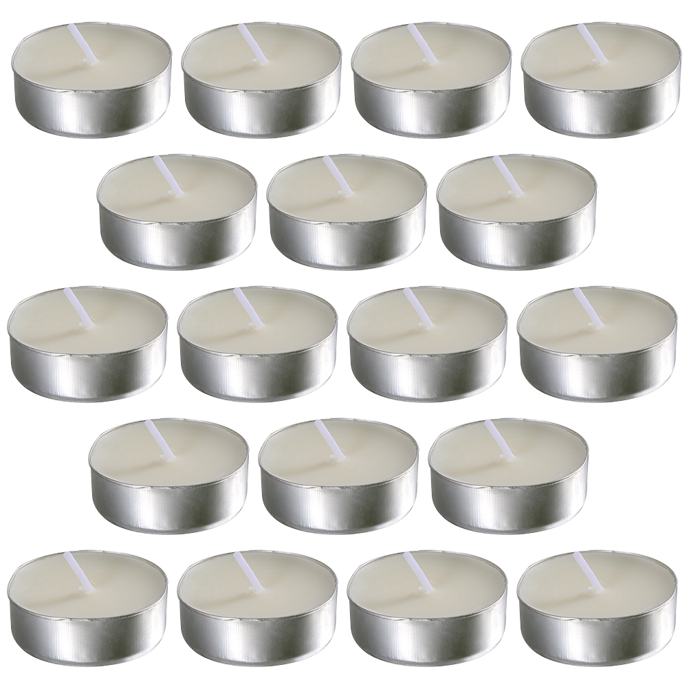 50 Pcs Round White Small Candl - Candle Zero のレビューと価格