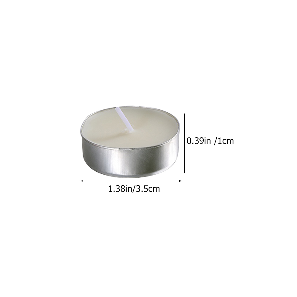 50 Pcs Round White Small Candl - Candle Zero のレビューと価格