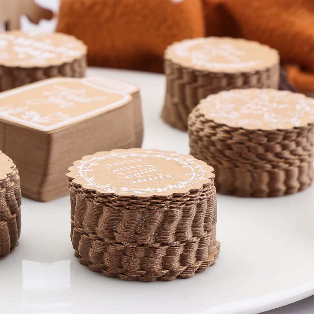 50PCS Gift Wrapping Supplies G - Kraft Hang Tag のレビューと価格