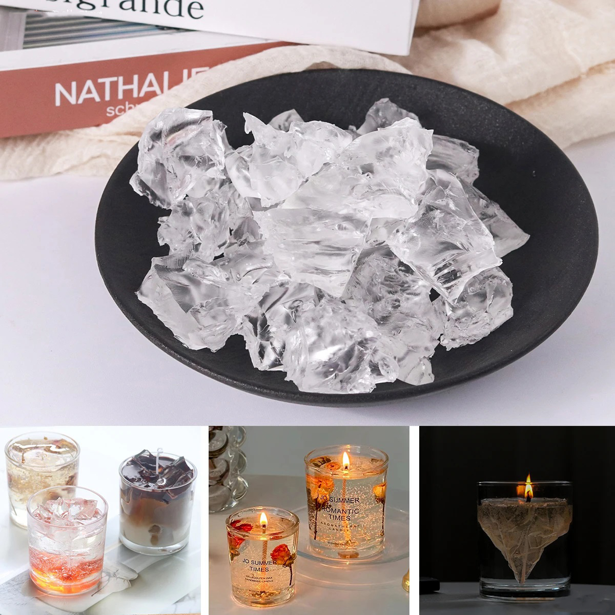 100G 7Colors Jelly Wax DIY Han - Candle Supplies Bulk のレビューと価格