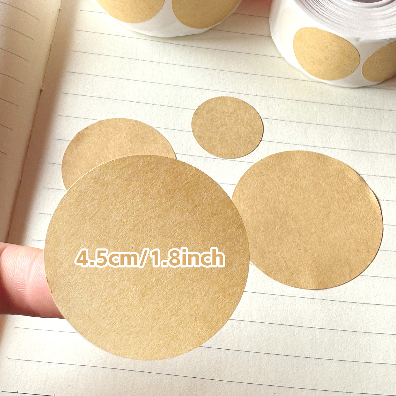 2.5/3.8/4.5/5cm 500PCs/Roll Kr - Kraft Hang Tag のレビューと価格