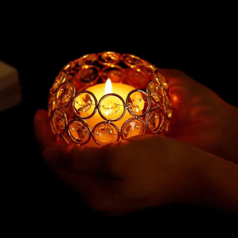Gold Crystal Candle Holder Tab - Candle Zero のレビューと価格