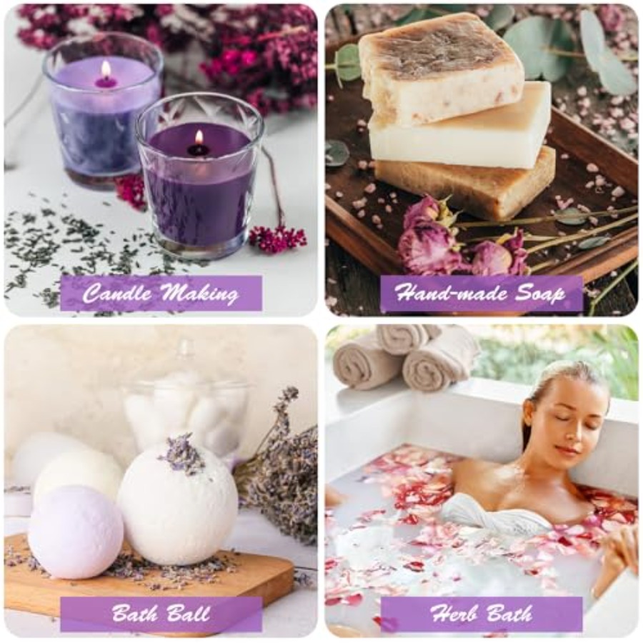 9 Bags Dried Flowers Candle an - Candle Supplies Bulk のレビューと価格