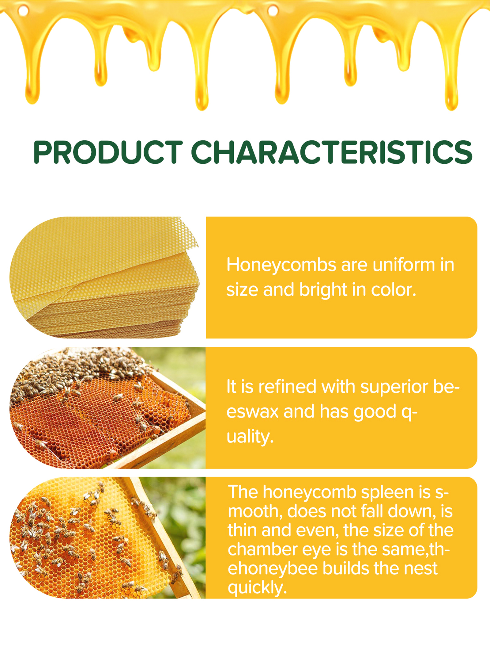 10Pcs Natural Honeycomb Bee Wa - Candle Making Supplies Kit のレビューと価格