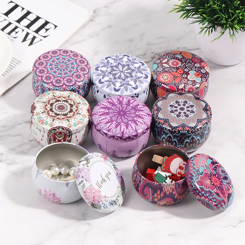 1PC 12Styles Empty Tinplate Bo - Candle Supplies Essential Oils のレビューと価格