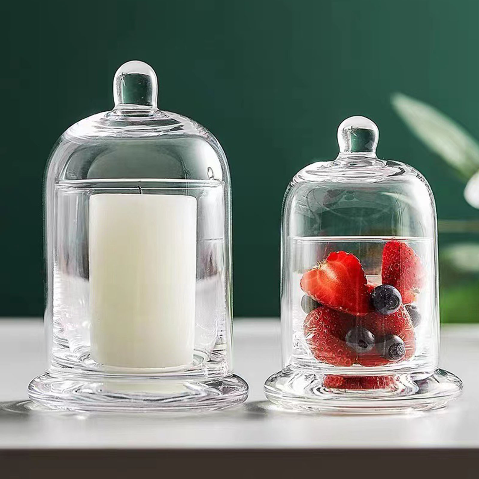 Glass Candle Holder Dome Cake  - Candle Zero のレビューと価格