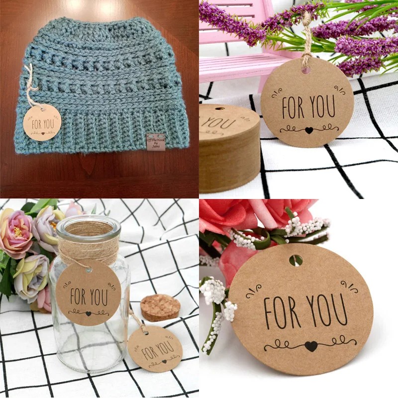 202pcs Kraft Paper Gift Tags H - Kraft Hang Tag のレビューと価格
