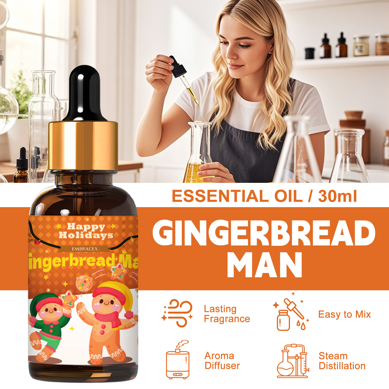 30ml Gingerbread Man  Essentia - Candle Supplies Essential Oils のレビューと価格