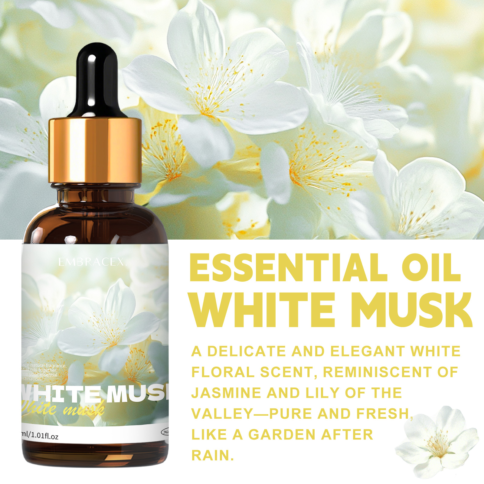 30ml White Musk Essential Oil  - Candle Supplies Essential Oils のレビューと価格