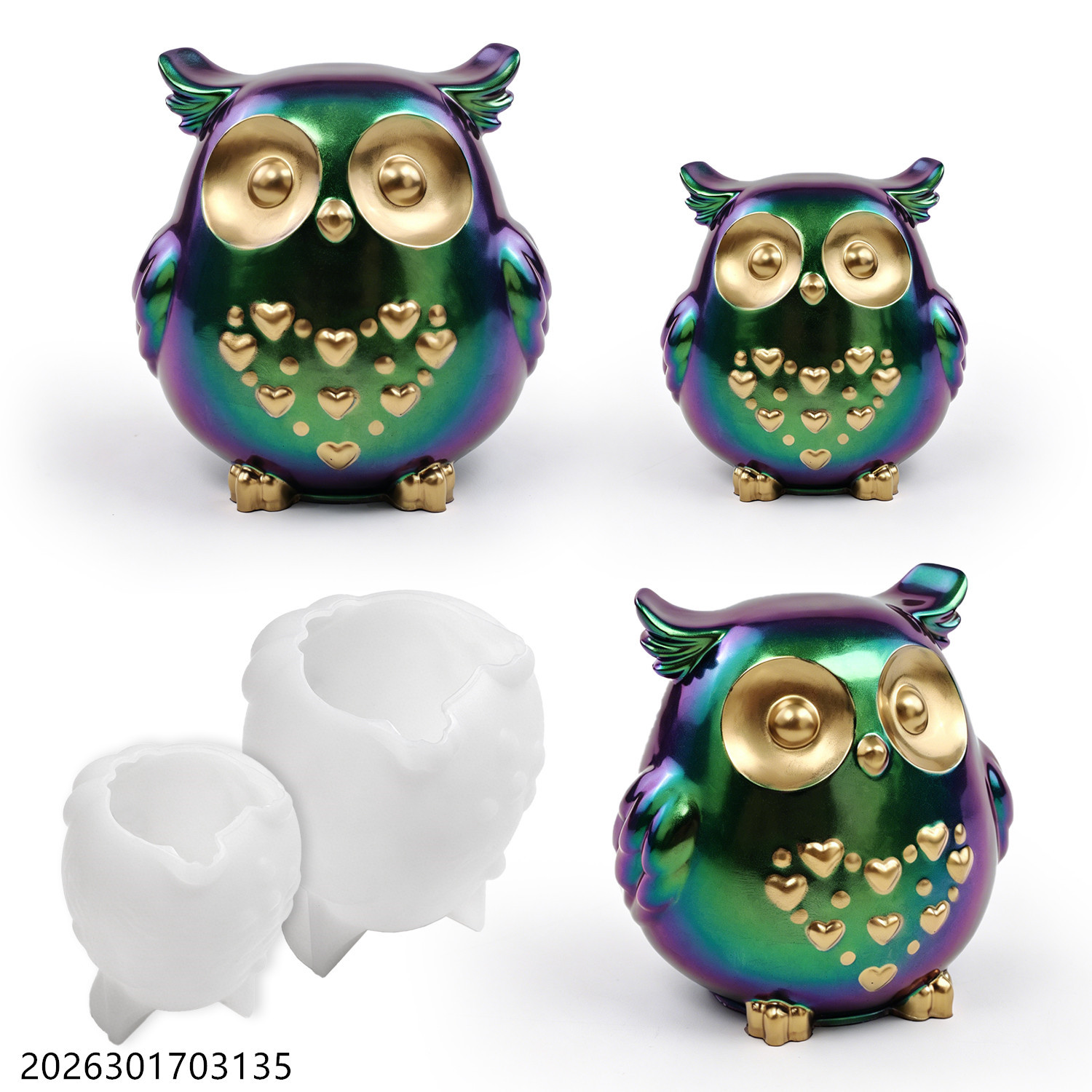 Owl Silicone Mold 3D Bird Shap - Candle Making Supplies Kit のレビューと価格