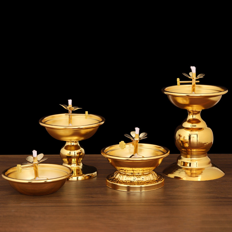 Golden Oil Lamp For Buddha Wit - Candle Zero のレビューと価格