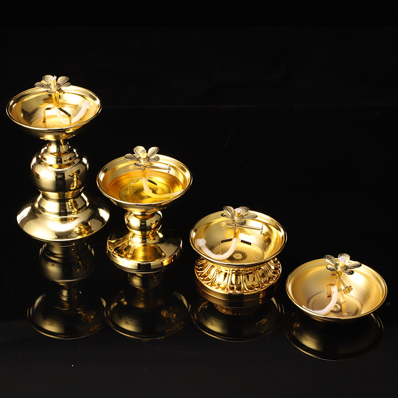 Golden Oil Lamp For Buddha Wit - Candle Zero のレビューと価格